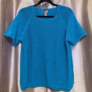 Chico's Turquoise Knit Top